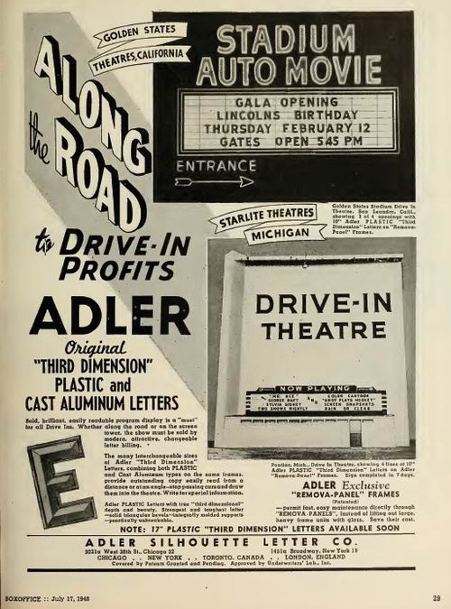 Waterford Drive-In Theatre - As The Starlite From Ron Gross